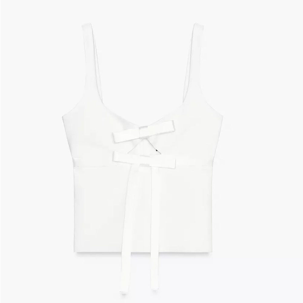 Zara Cut Out Tie Top